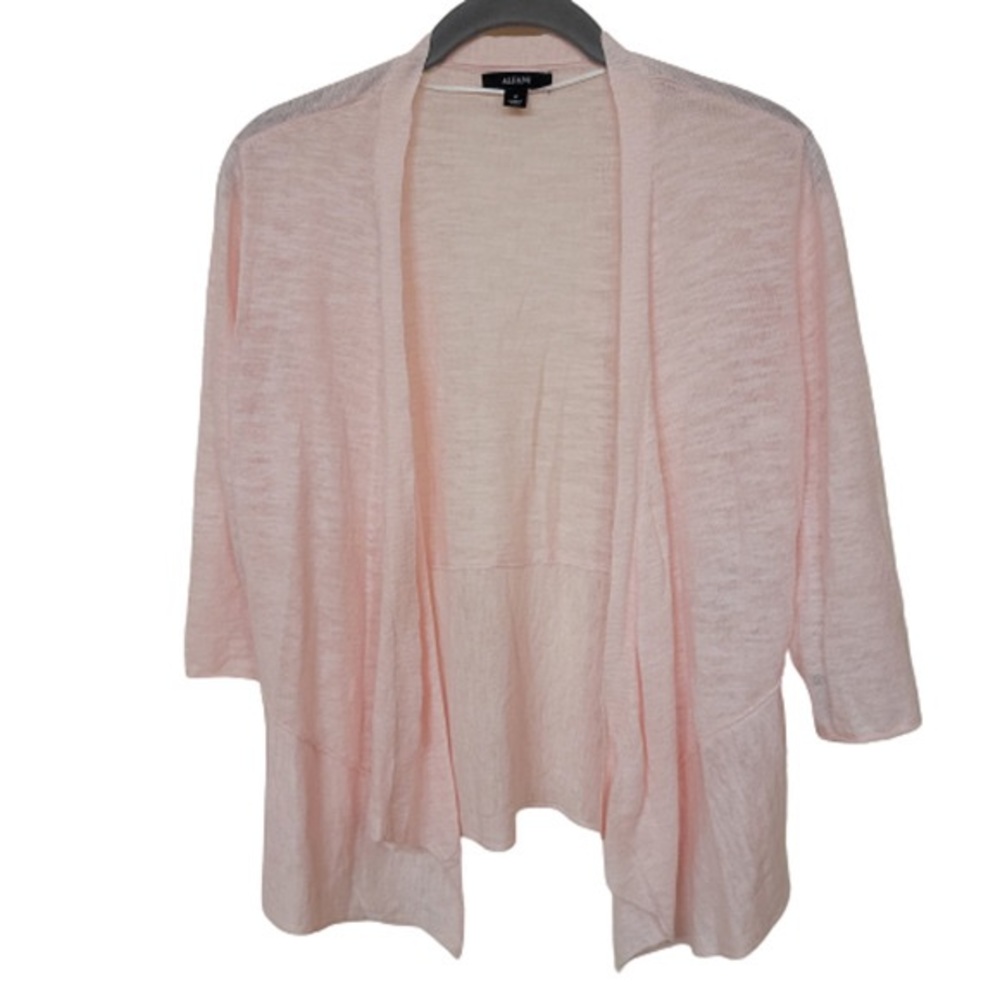 Alfani Women's Slub-Knit Cardigan Pink Medium